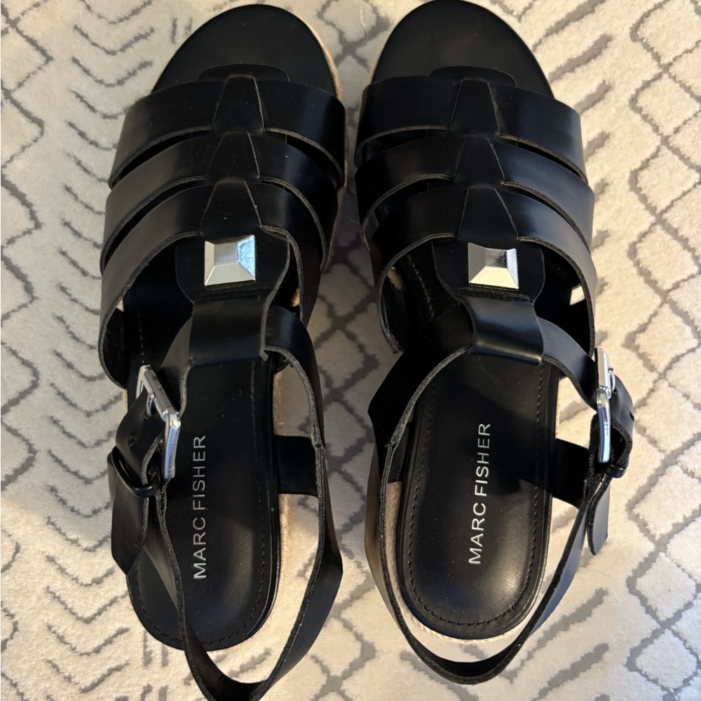 Marc Fisher Black Women's Sandals